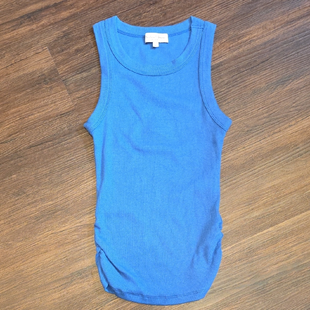 XS Michael Stars Royal Blue Ribbed Tank
